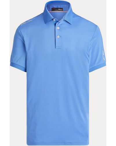 Ralph Lauren Custom Slim Fit Performance Polo-shirt - Blauw