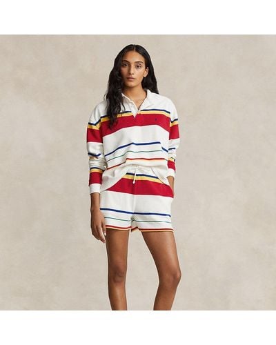 Polo Ralph Lauren Striped French Terry Short - Red
