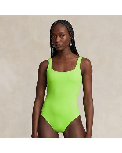 Ralph Lauren Scoopback One-piece Swimsuit - Green
