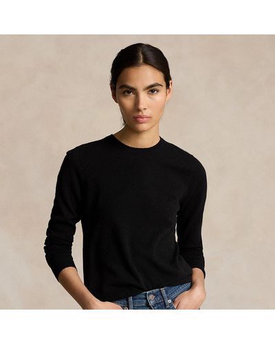 Ralph Lauren Cashmere Crewneck Sweater - Black