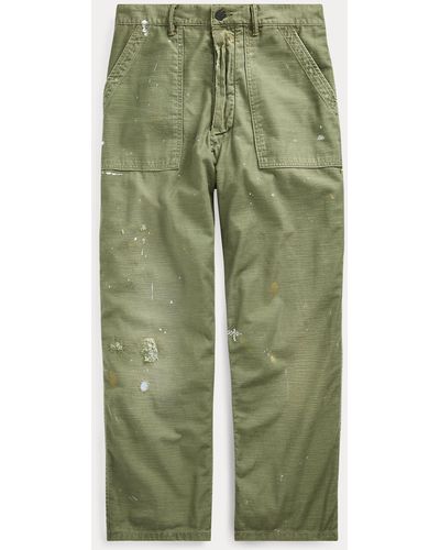 Polo Ralph Lauren Relaxed Fit Distressed Trouser - Green