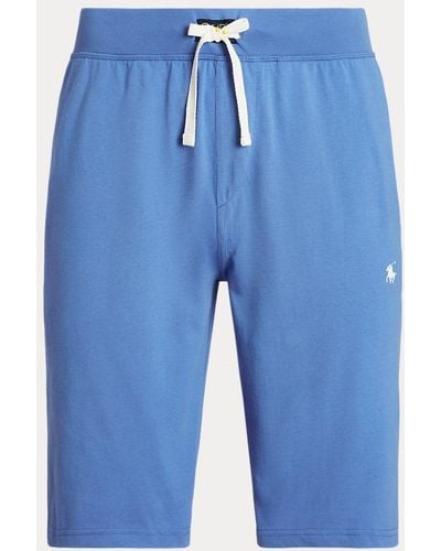 Polo Ralph Lauren Slim Fit Katoenen Jersey Pyjamashort - Blauw