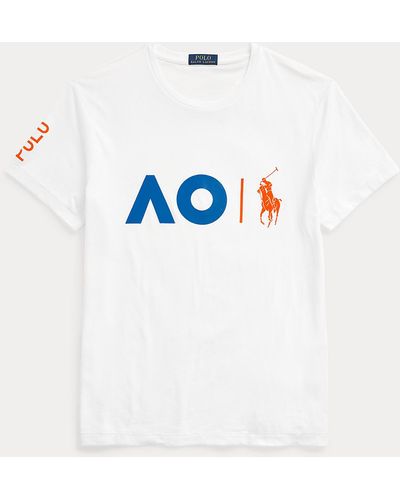Polo Ralph Lauren Grafik-T-Shirt Australian Open - Weiß