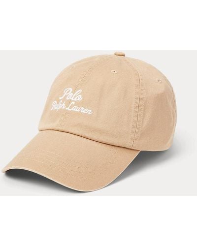 Polo Ralph Lauren Embroidered Twill Ball Cap - Natural