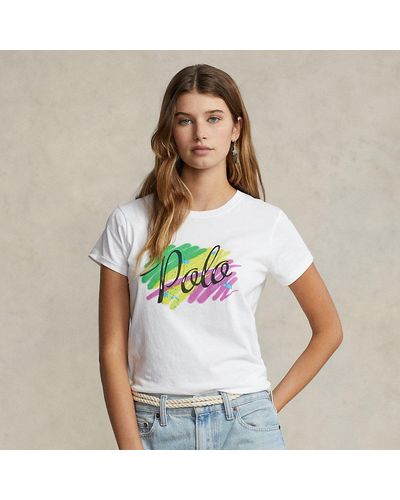T-shirt Polo Ralph Lauren da donna | Sconto online fino al 30% | Lyst