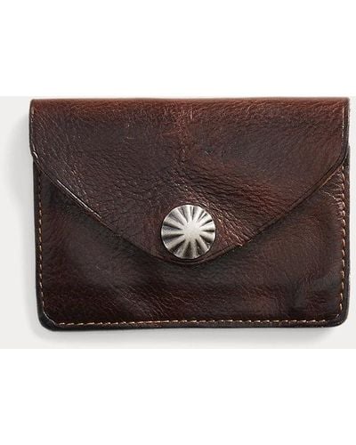 RRL Leather Card Case - Brown