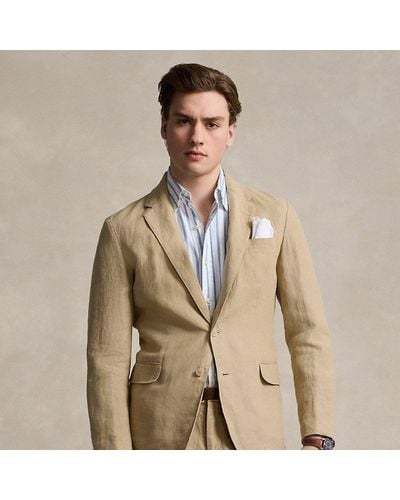 Ralph Lauren Polo Soft Modern Linen Suit Jacket - Brown
