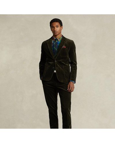 Ralph Lauren Modern Stretch Corduroy Suit Jacket in Black for Men