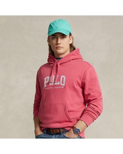 Polo Ralph Lauren Fleece-Kapuzenshirt mit Logo - Rot