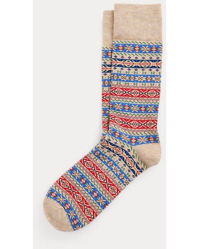 Polo Ralph Lauren Calcetines largos con diseño Fair Isle - Neutro