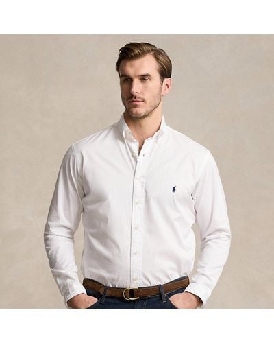 Ralph Lauren Taglie Plus - Camicia in twill - Bianco