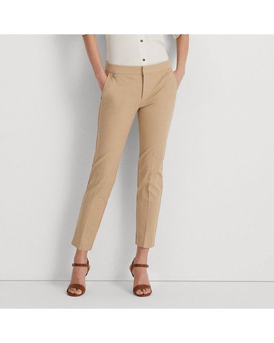 Lauren by Ralph Lauren Ralph Lauren Stretch Cotton Skinny Pant - Natural