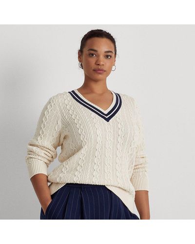 Ralph Lauren Cable-knit Cricket Sweater - Natural