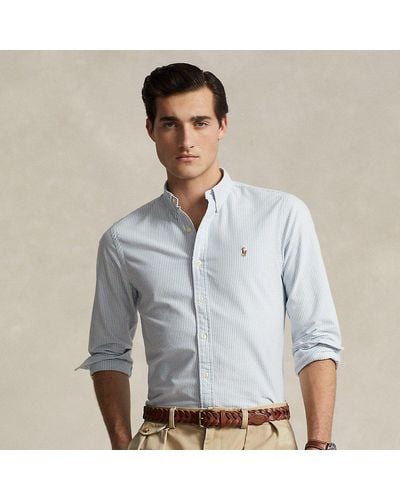 Ralph Lauren Slim Fit Striped Oxford Shirt - Multicolor