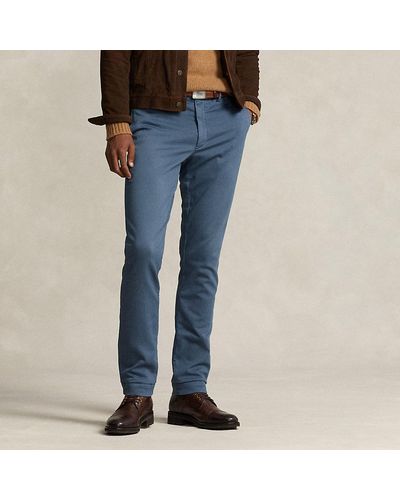 Polo Ralph Lauren Stretch Slim Fit Knitlike Chino Trouser - Blue