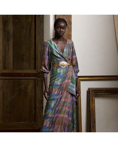 Ralph Lauren Collection Abendkleid Saundra aus Habotai-Seide - Grün