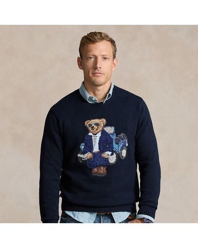Polo Ralph Lauren Pullover mit Polo Bear - Blau