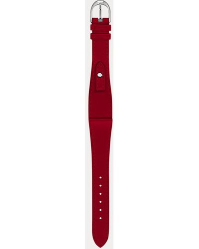 Ralph Lauren Small Stirrup Calfskin Watch Strap - Red