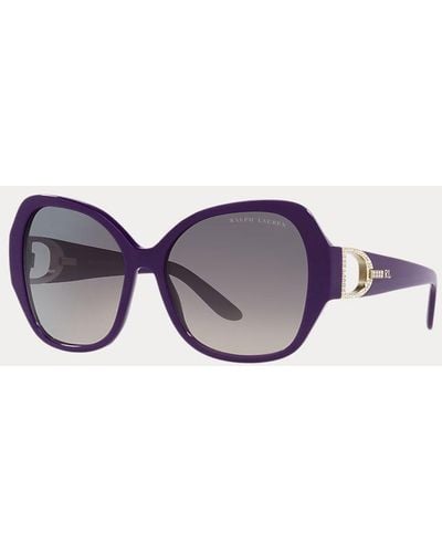 Ralph Lauren Stirrup Pavé Sunglasses - Purple