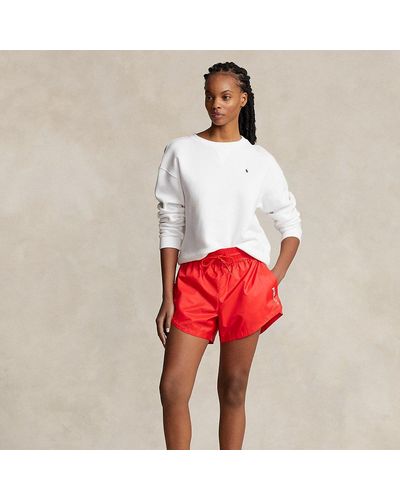 RLX Ralph Lauren Short in ripstop e jersey con coulisse - Rosso