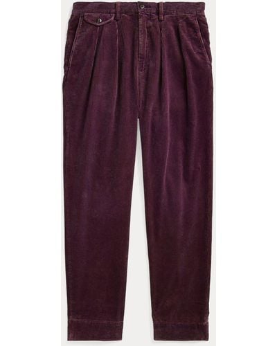 Polo Ralph Lauren Pantalon Whitman en velours côtelé - Violet