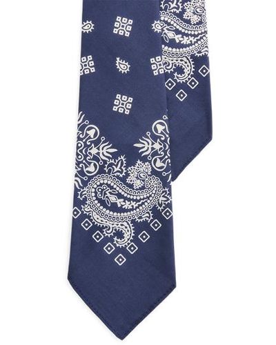 Polo Ralph Lauren Vintage-inspired Bandana Tie - Blue