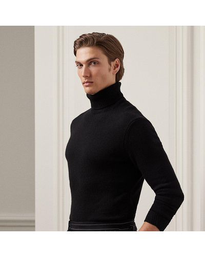 Ralph Lauren Purple Label Kasjmier Trui Met Turtleneck - Zwart