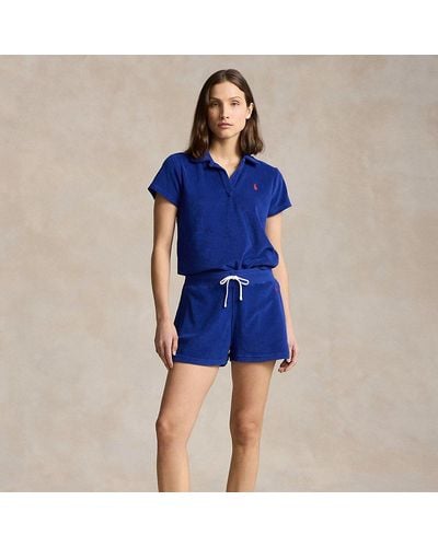 Polo Ralph Lauren Short in spugna con coulisse - Blu