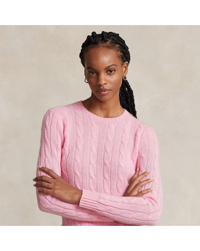 Polo Ralph Lauren Cable-knit Cashmere Sweater - Pink