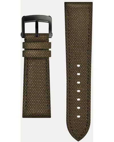 Ralph Lauren Canvas Watch Strap in Black for Men Lyst UK