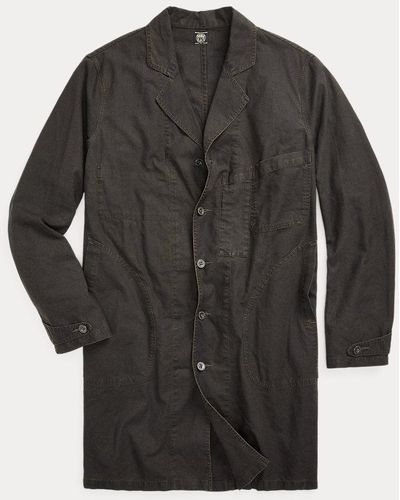 RRL Cotton-linen Shop Coat - Black
