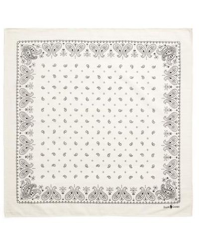 Polo Ralph Lauren Paisley Cotton Bandanna - White