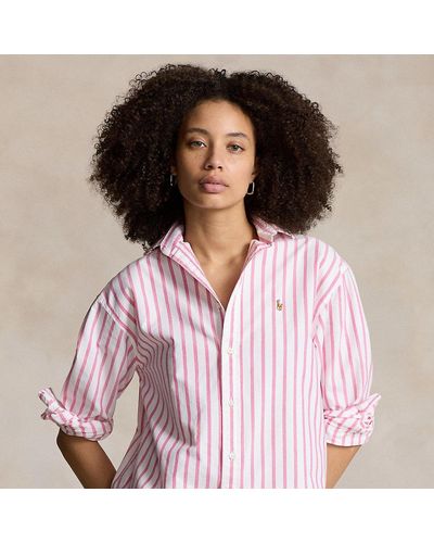 Ralph Lauren Relaxed Fit Cotton Oxford Shirt - Pink