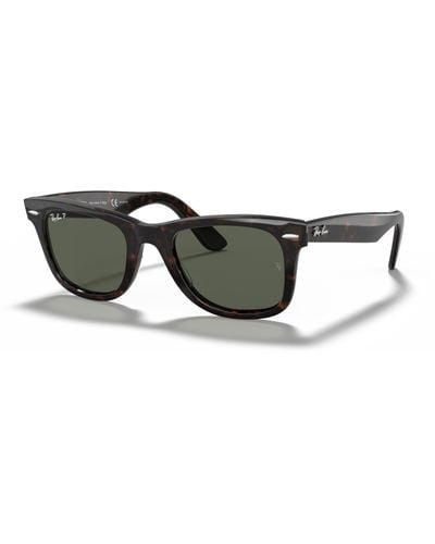 Ray-Ban Wayfarer ease lunettes de soleil monture verres vert - Noir
