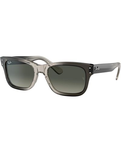 Ray-Ban Burbank Sunglasses Frame Blue Lenses - Black