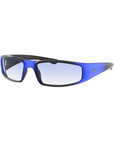 Ray-Ban Rb4335 sonnenbrillen fassung blau glas - Schwarz