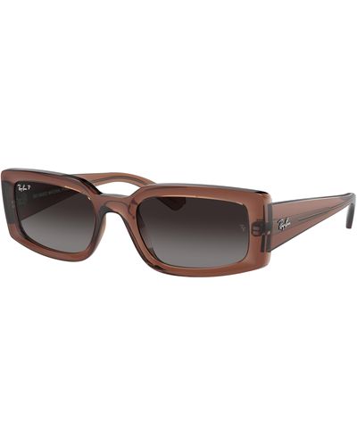 Ray-Ban Rb4395 Kiliane Square Sunglasses - Black