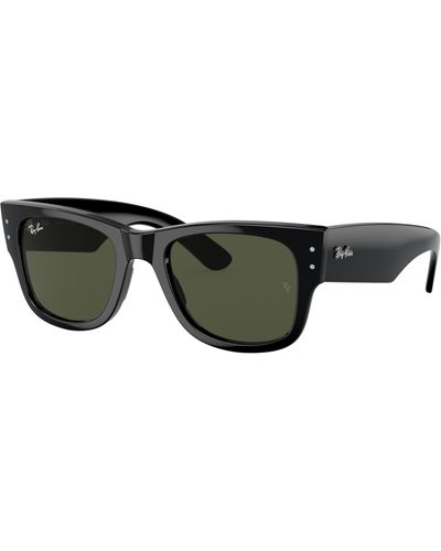 Ray-Ban Rb0840s Mega Wayfarer Square Sunglasses - Black