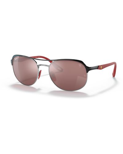 Ray-Ban Sunglasses Unisex Rb3685m Scuderia Ferrari Collection - Black Frame Gray Lenses 58-19