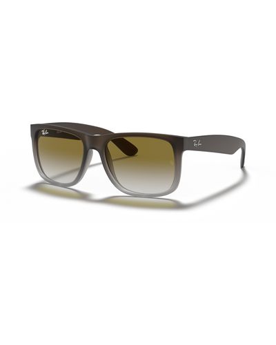 Ray-Ban Justin Classic Sunglasses Frame Green Lenses - Black