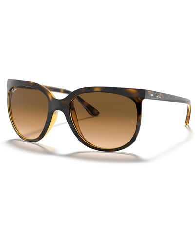 Ray-Ban Cats 1000 Sunglasses Frame Brown Lenses - Black