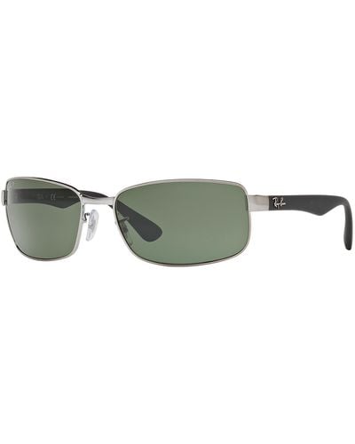 Ray-Ban Rb3478 Sonnenbrillen Schwarz Fassung Grün Glas Polarisiert 60-17