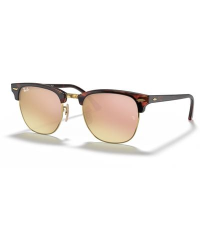 Ray-Ban Clubmaster flash lenses gradient gafas de sol montura cobre lentes - Negro