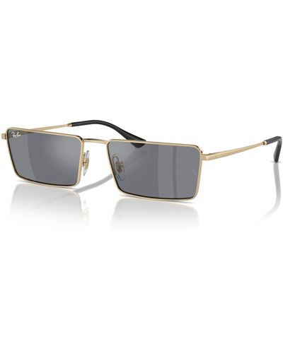 Ray-Ban Emy bio-based gafas de sol montura gris lentes - Negro