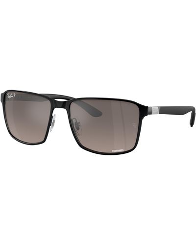 Ray-Ban Rb3721ch Square Sunglasses - Black