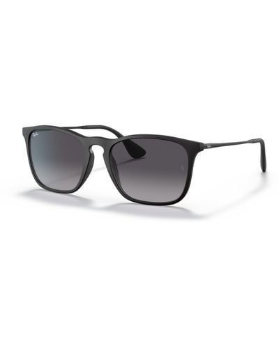 Ray-Ban Chris Sunglasses Black Frame Gray Lenses 54-18