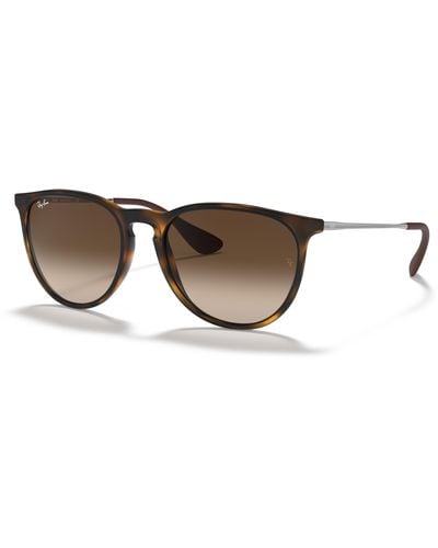 Ray-Ban Erika classic lunettes de soleil monture verres brun polarisé - Noir