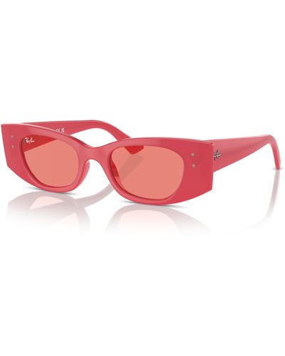 Ray-Ban Kat bio-based gafas de sol montura rosa lentes - Negro
