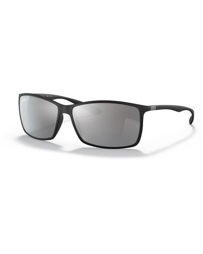 Ray-Ban Rb4179 Sunglasses Frame Silver Lenses Polarized - Black