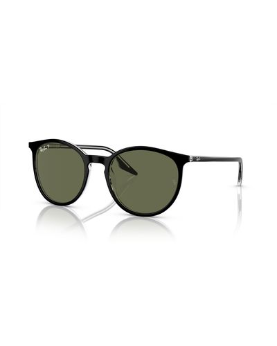 Ray-Ban Polarized Green Phantos Sunglasses Rb2204 919/58 51 - Black